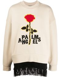 Palm Angels - Sweater Met Geborduurde Logo - Lyst