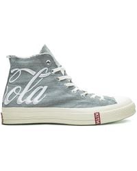 Converse - X Kith X Coca-Cola Chuck 70 Hi "Washed Denim" Sneakers - Lyst