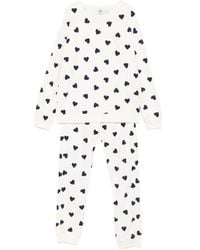 Petit Bateau - Pigiama Con Stampa Cuori - Lyst