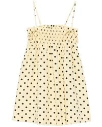 Damson Madder - Lilo Polka-Dot Mini Dress - Lyst