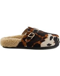 Ancient Greek Sandals - Vasilitsa Cow-Print Pony-Hair Mules - Lyst