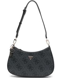 Guess - Noelle Ii Charm Patterned Shoulder Bag - Lyst