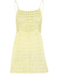 Haight - Pipa Open-Knit A-Line Mini Dress - Lyst