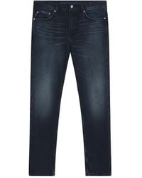 HUGO - Five-Pocket Cotton Jeans - Lyst