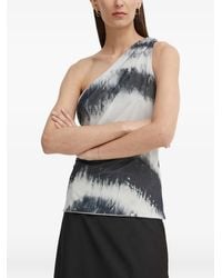 Bruuns Bazaar - One-Shoulder Print Blouse - Lyst