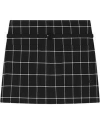 Courreges - Minijupe À Carreaux - Lyst