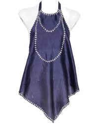 GIMAGUAS - Embellished Halterneck Top - Lyst