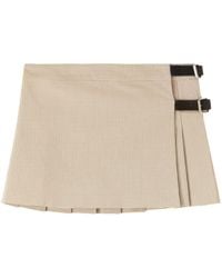 Ambush - Checkered Belted Miniskirt - Lyst