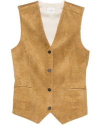 Alysi - Corduroy Button-Fastening Waistcoat - Lyst