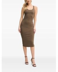 ARMANI EXCHANGE - Midi-Jurk Verfraaid Met Logo - Lyst