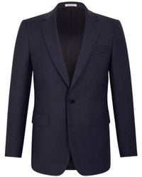 Fursac - Checked-Pattern Wool Blazer - Lyst