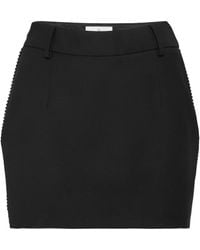 Philipp Plein - Wool Strass Mini Skirt - Lyst