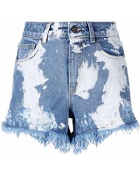 Barrow - Jeans-Shorts im Distressed-Look - Lyst