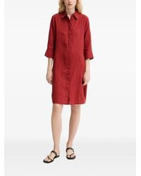 Marc O' Polo - Vestido Camisero Corto De Lino Con Botones - Lyst