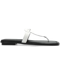 MICHAEL Michael Kors - Logo-Plaque Flip-Flops - Lyst