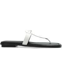 MICHAEL Michael Kors - Logo-Plaque Flip-Flops - Lyst