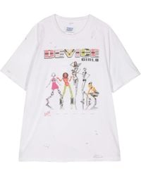 Doublet - Girls & Robots Print Cotton T-Shirt - Lyst