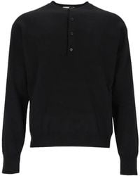 Grifoni - Button-Up Wool Sweater - Lyst
