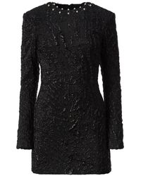 Mia Peculiar - Pearl-Detail Mini Dress - Lyst