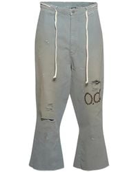 RRR123 - Raw He Gerafelde Broek Met Studs - Lyst