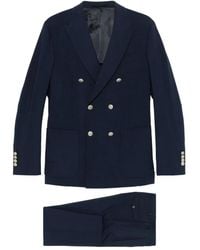 Eleventy - Double-Breasted Wool-Blend Suit - Lyst