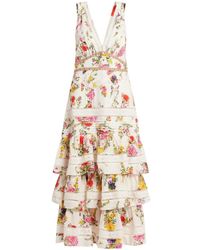 CAMILLA - Abito The Egyptian Rose Con Ruches - Lyst