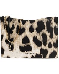 Givenchy - Borsa A Spalla Voyou Con Stampa Leopardata - Lyst