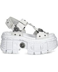 New Rock - 100Mm Studded Platform Sandals - Lyst