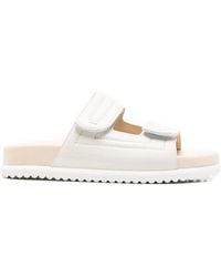 SERGIO MORETTI FIRENZE - Quilted Touch-Strap Sandals - Lyst