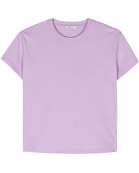 Patrizia Pepe - Rubberized-logo Cotton T-shirt - Lyst