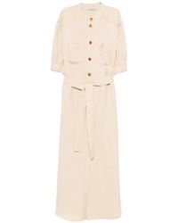 Blazé Milano - Donzi Berber Belted Midi Dress - Lyst