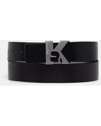 KARL LAGERFELD - Logo-Plaque Belt - Lyst