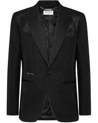Philipp Plein - Single-Breasted Lurex Blazer - Lyst