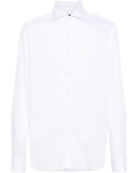 Tagliatore - Long-Sleeve Cotton Shirt - Lyst