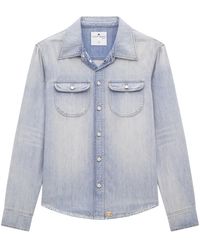Courreges - Camisa Vaquera Con Aplique Del Logo - Lyst