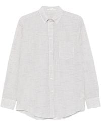 The Row - Dalan Geruite Blouse - Lyst