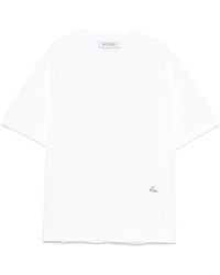 Rohe - T-Shirt Con Logo Ricamato - Lyst