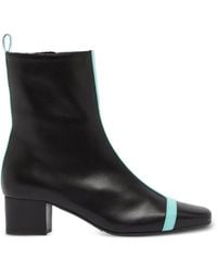 CAREL PARIS - Bottines Audrey En Cuir À Empiècements - Lyst