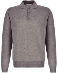 Canali - Langärmeliger Pullover mit Polokragen - Lyst