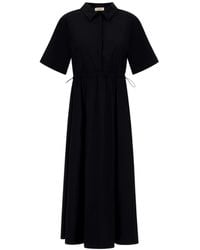 Herno - Short-Sleeves Midi Dress - Lyst