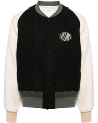 Visvim - Logo-patch Felted Varsity Jacket - Lyst