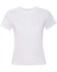 FRAME - Camiseta con cuello redondo - Lyst