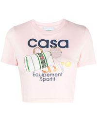 Casablancabrand - Equipement Sportif Cropped T-shirt - Lyst