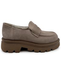 Patrizia Bonfanti - Karo Suede Loafers - Lyst