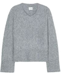 Closed - Pull En Maille Intarsia À Col V - Lyst