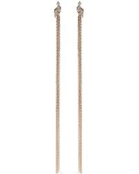 Mizuki - 14Kt Diamond Sea Of Beauty Chains Stud Earrings - Lyst
