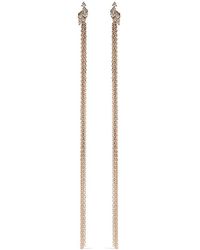 Mizuki - 14Kt Diamond Sea Of Beauty Chains Stud Earrings - Lyst