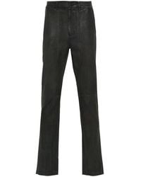 FREI-MUT - Merci Leather Straight-Leg Trousers - Lyst