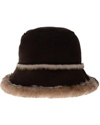 EMU - Shearling-Trim Bucket Hat - Lyst