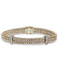 John Hardy - 14K Icon Link Diamond Bracelet - Lyst